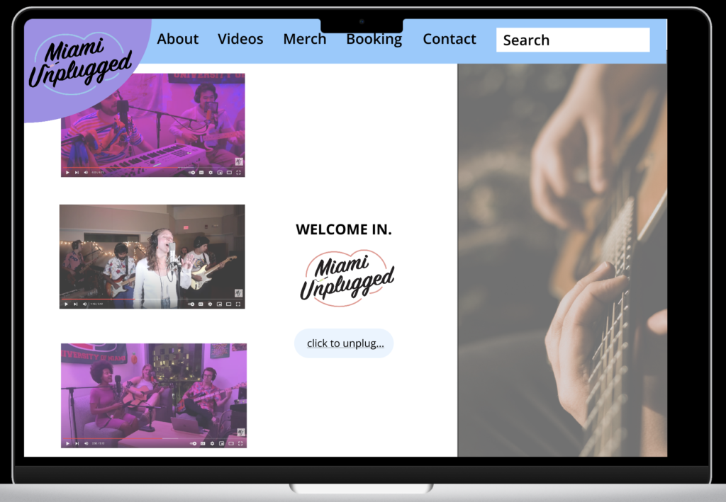 Miami Unplugged Desktop Design