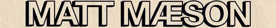 Matt Maeson name logo